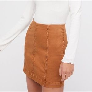 Free People Modern Femme Denim Mini Skirt